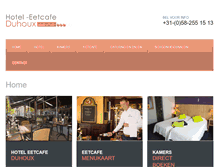 Tablet Screenshot of hotel-duhoux.nl